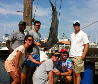 Shark fishing in Montauk