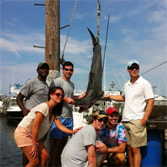 Shark Fishing in Montauk aboard the Lady Grace - Compass + Twine