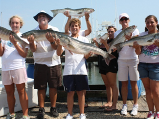 Striped Bass fishing Montauk New york - Montauk Highway sign